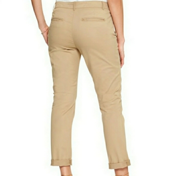 Banana Republic Girlfriend Fit Chino Khakis - Picture 2 of 2